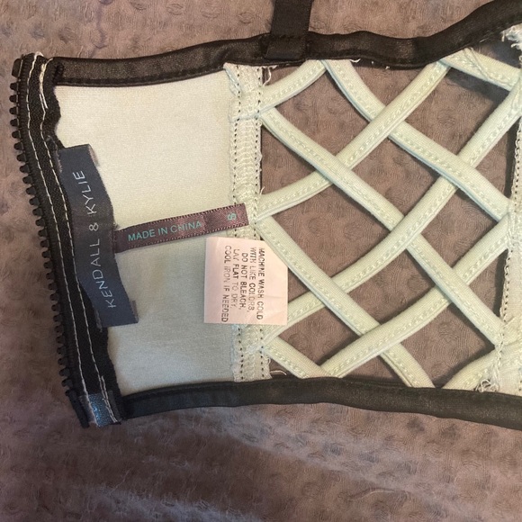 Kendall & Kylie corset bralette crop top size S - Picture 4 of 7